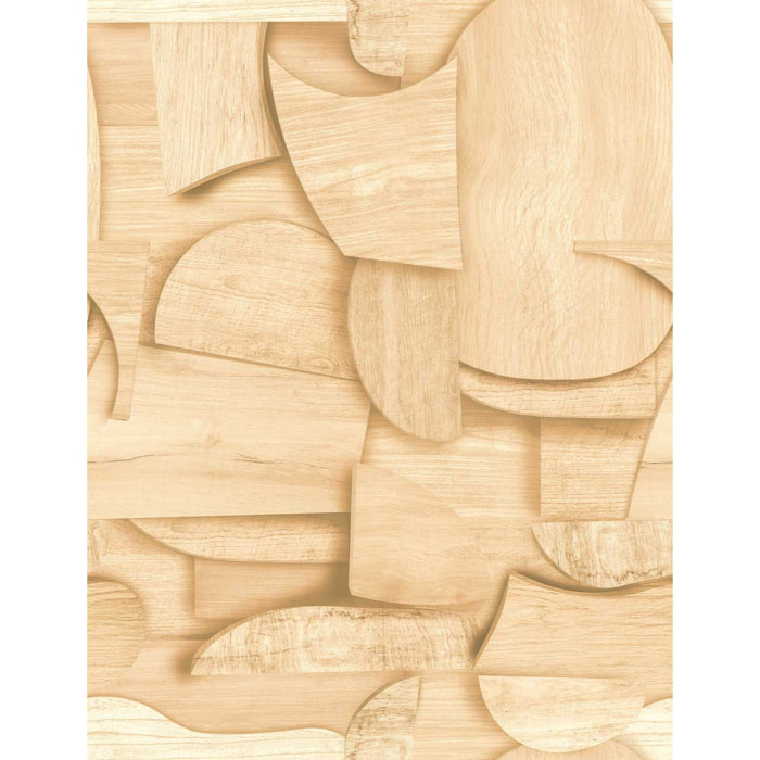 Papier peint panoramique bois 3d Intissé