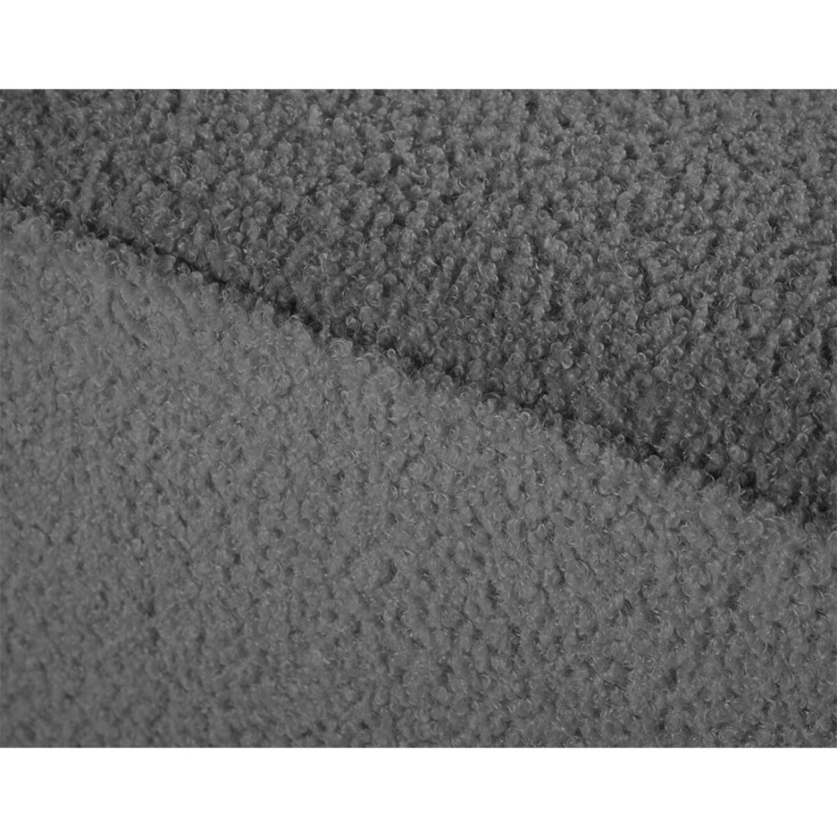 Topaze - fauteuil - en tissu bouclette - Gris