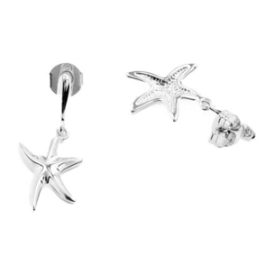 Pendientes Lux by Lux acabados en Rodio