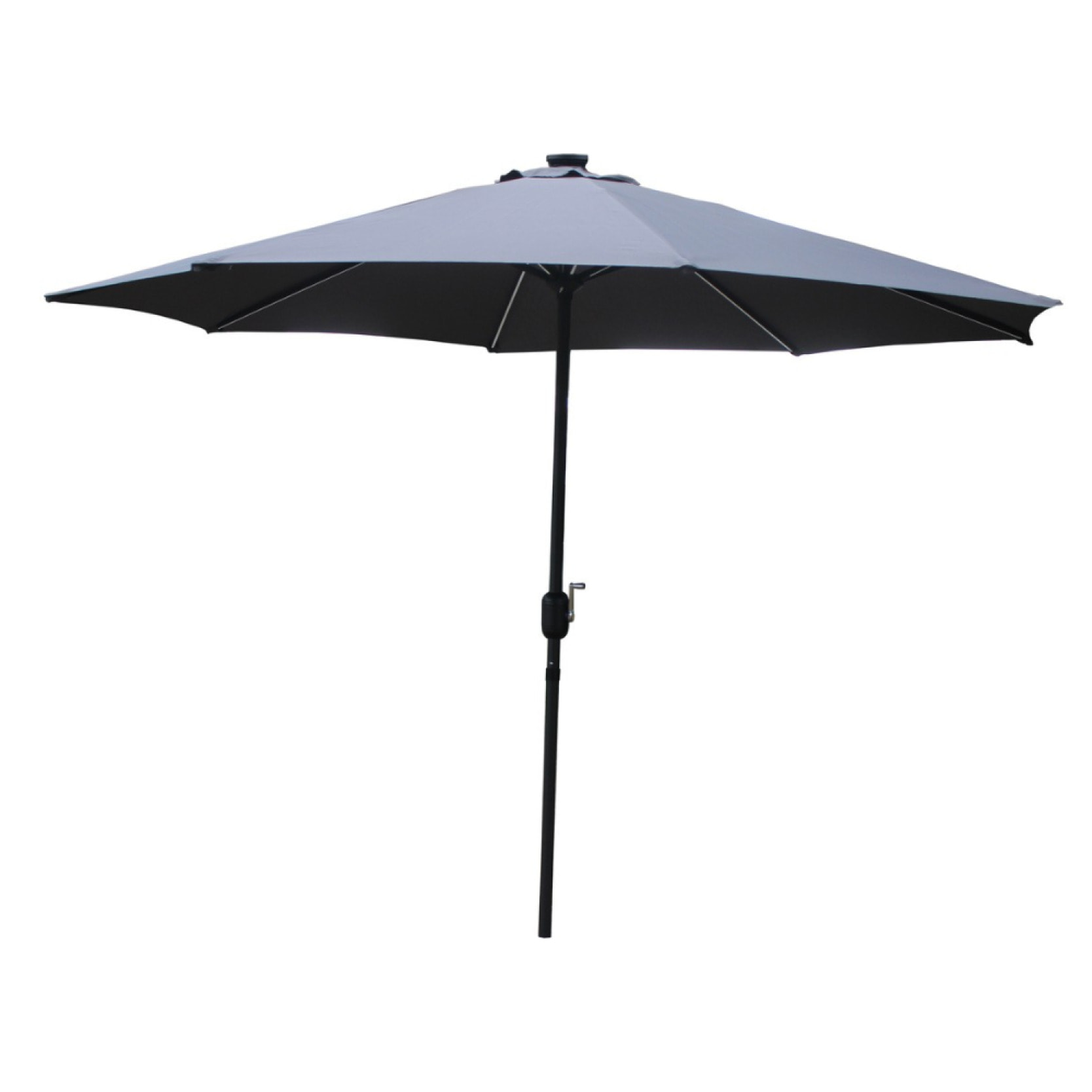 Parasol droit rond led Ø 3 m gris ITALORA