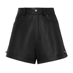 PHILIPP PLEIN Leather Shorts