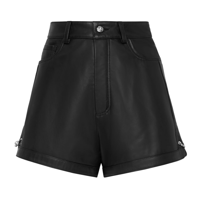 PHILIPP PLEIN Leather Shorts