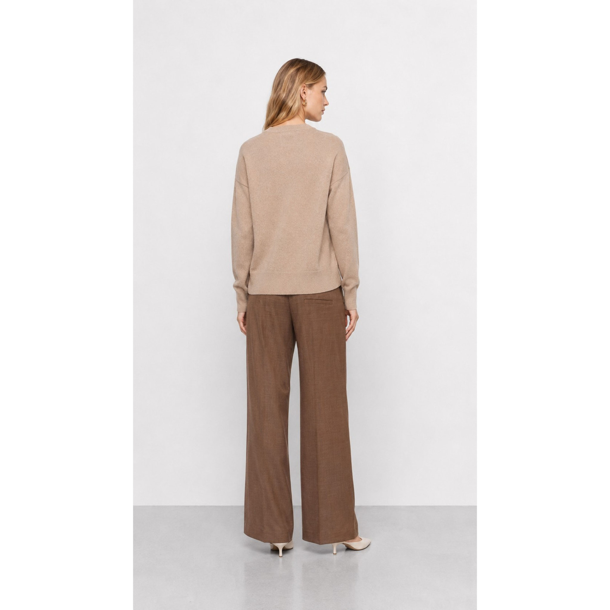 Kocca - Maglia da donna girocollo in viscosa, lana e cashmere Donna