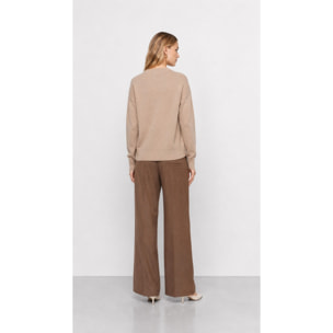 Kocca - Maglia da donna girocollo in viscosa, lana e cashmere Donna