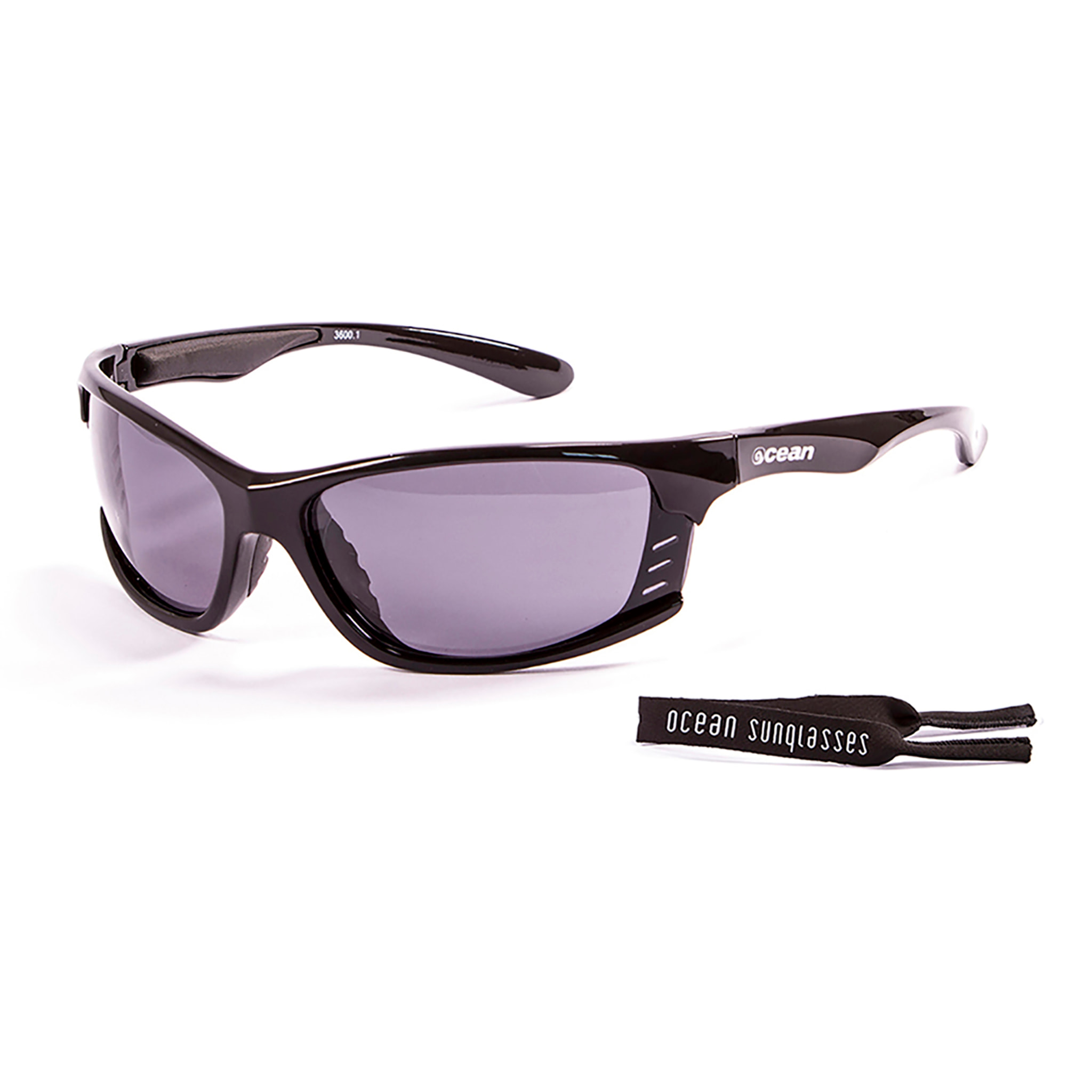Gafas de deportes acuáticos OCEAN CYPRUS - Negro brillante / Ahumada
