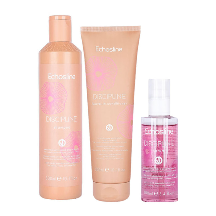 ECHOSLINE Kit Discipline Shampoo 300ml + Leave In Conditioner 300ml + Serum 100ml