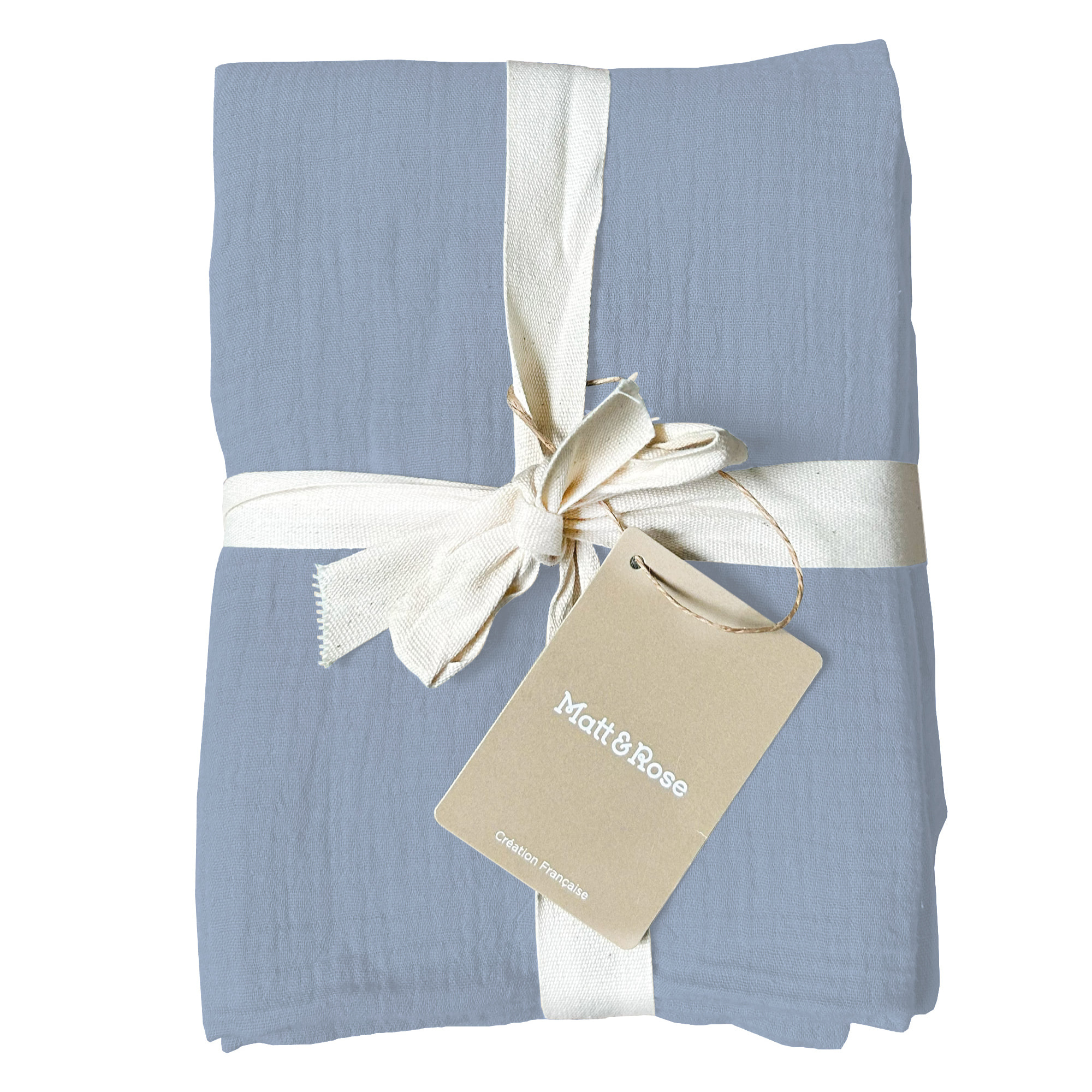 Set de 2 taies d'oreiller unies en coton, GAZE DE COTON