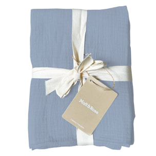 Set de 2 taies d'oreiller unies en coton, GAZE DE COTON
