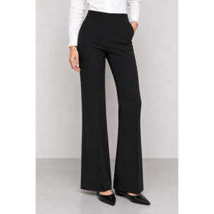 Kocca - Pantaloni da donna sartoriali a vita alta con tasche Donna