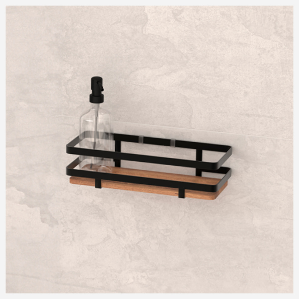 Étagère de douche "Blackacia" en acacia