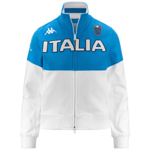 Kappa - Felpe Donna Blu - Eroi Jkt Lady Italia Fig