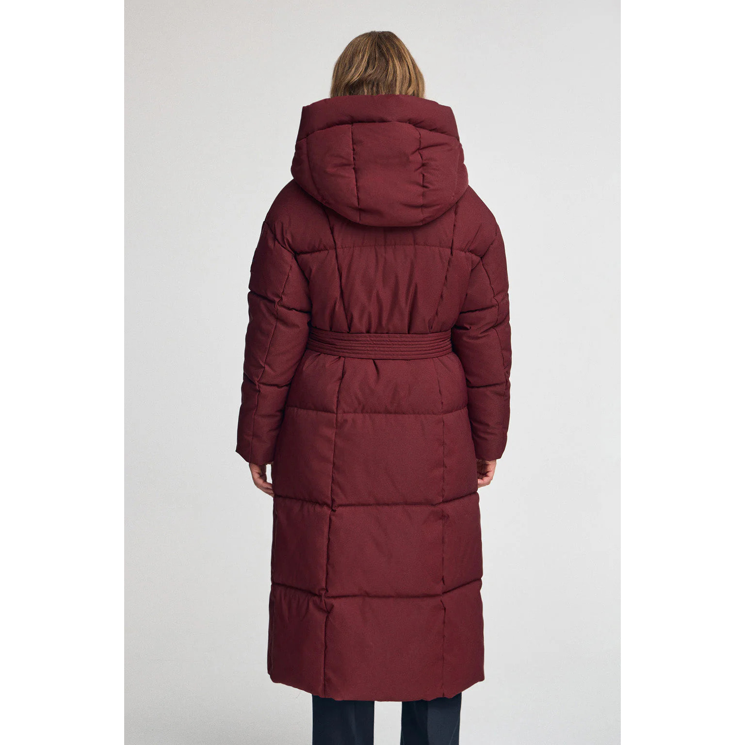 Giaccone Guada Long granata con logo Polo Club