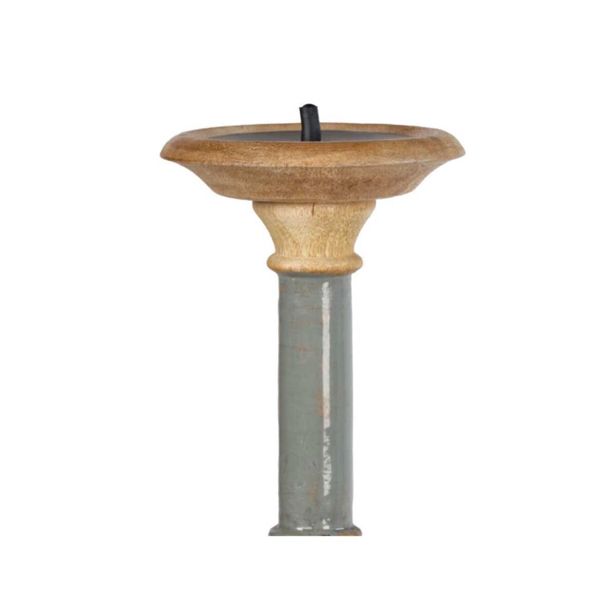 Bougeoir H. 31 cm en bois de manguier laqué - INARIE 2905 - 7236