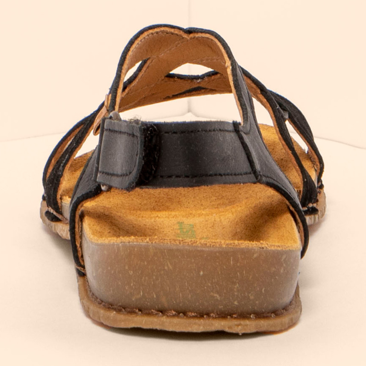 Sandalias N5819 WAX NAPPA-SILK BLACK /PANGLAO color Black