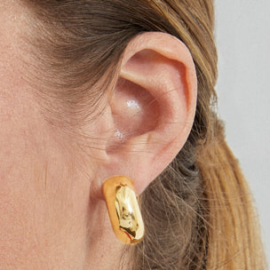 Pendientes acabados en oro amarillo de 18K