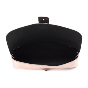 Amaseno borsa a tracolla donna. Pelle scamosciata vera laccata.