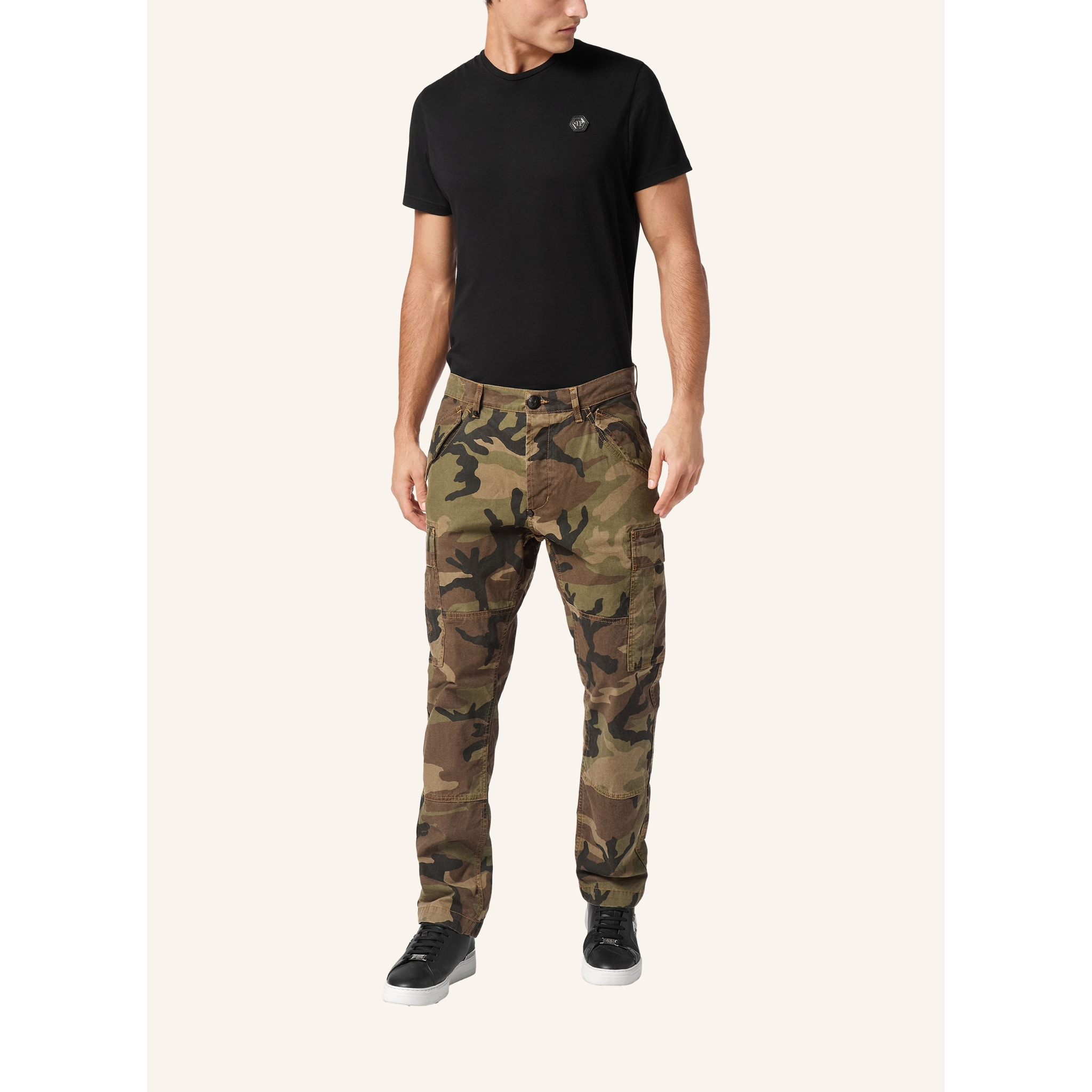 PHILIPP PLEIN Cargo Jeans Regular Fit CAMOUFLAGE