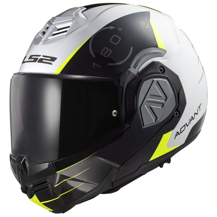 CASCO MOTO MODULAR LS2 FF906 ADVANT CODEX WHITE BLACK (E22.06)