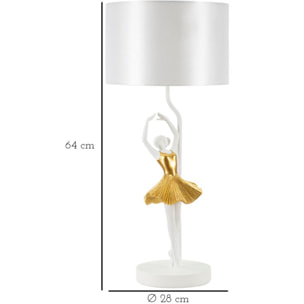 LAMPADA DA TAVOLO BALLERINA CM Ø 28X64