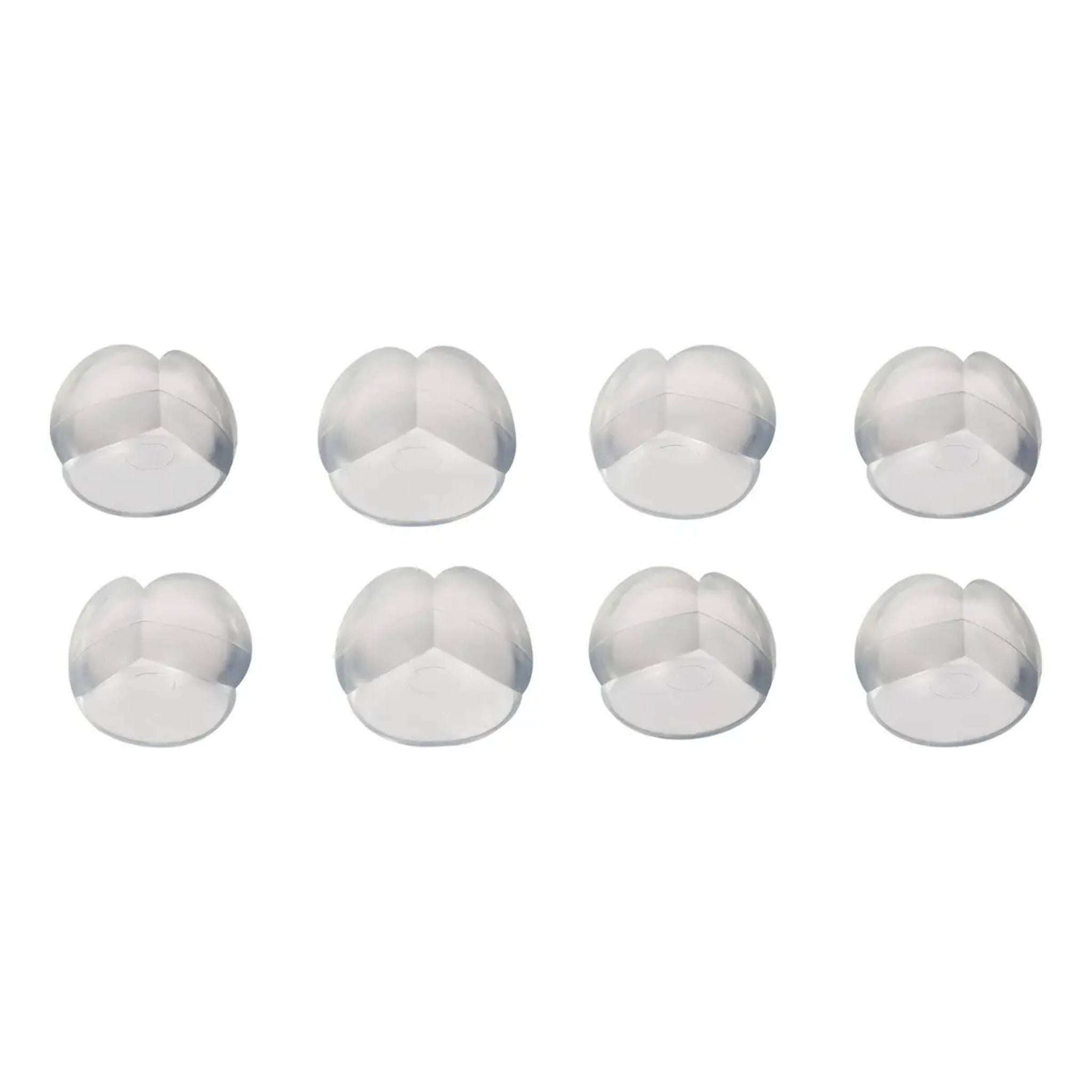 Lot de 8 protège-angles silicone transparent