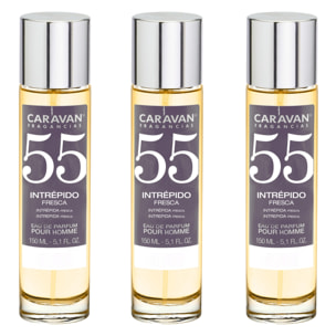 Caravan fragancias set de 3 frascos perfume de hombre nº55, de 150 ml