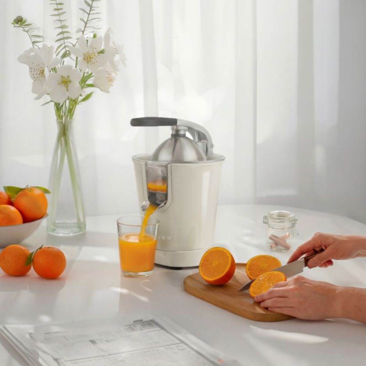 Presse-agrumes SWEISS VINTAGE BEIGE ZEST8