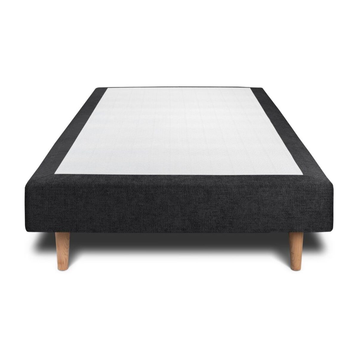 Sommier Tapissier Tissu Ep20 - pieds bois