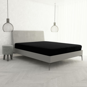 LENZUOLO SOTTO CON ANGOLI MAX COLOR, 100% COTONE MADE IN ITALY - MATRIMONIALE