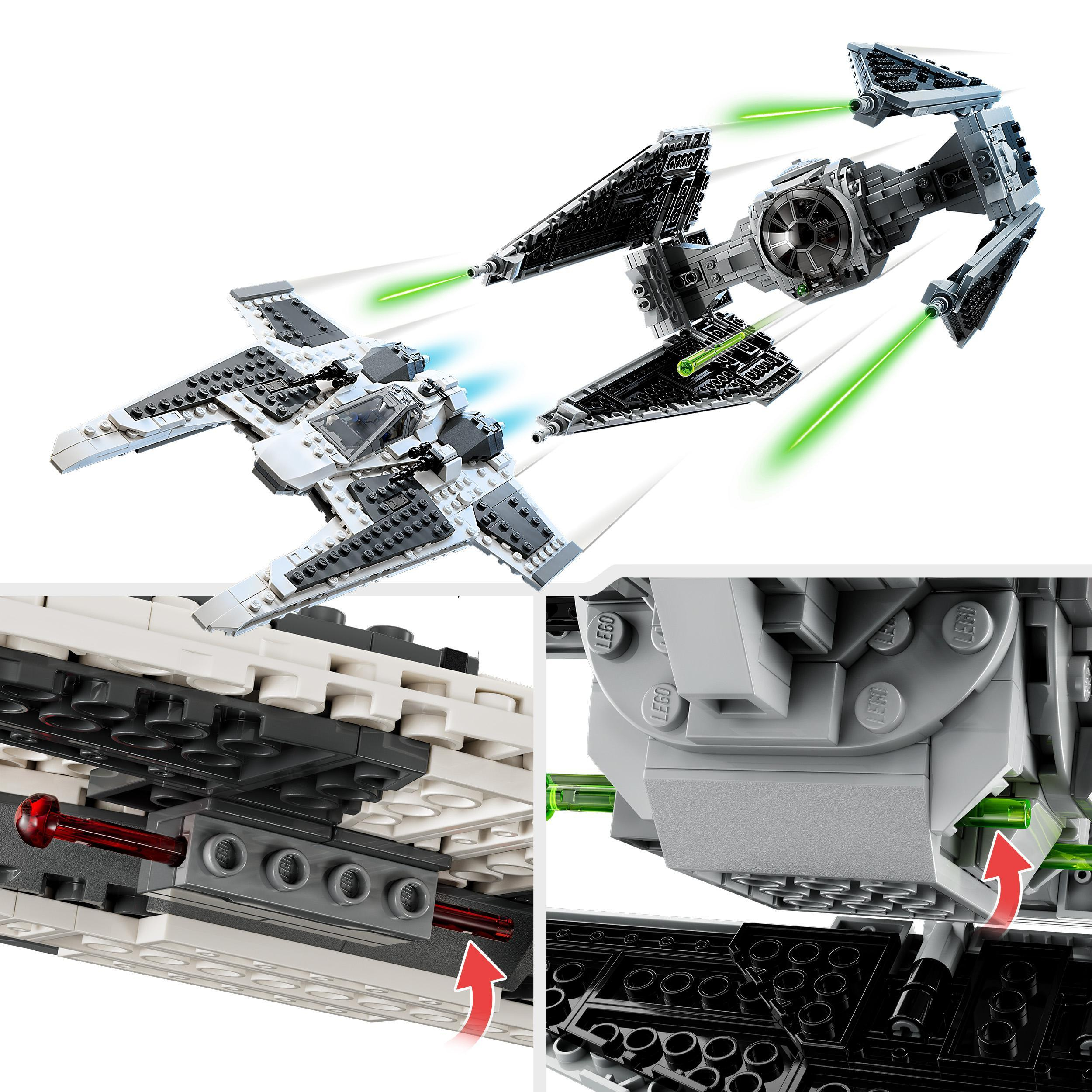 LEGO STAR WARS 75348 - FANG FIGHTER MANDALORIANO VS TIE INTERCEPTOR