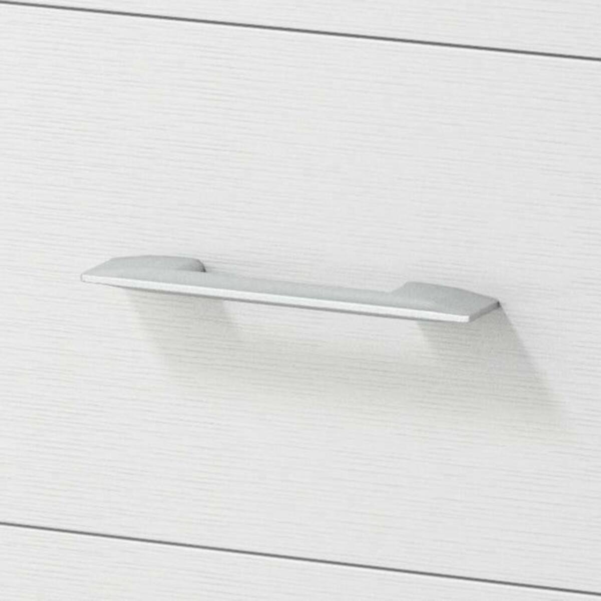 Credenza Aracnida, Mobile buffet a 1 anta e 4 cassetti, Madia da soggiorno, Armadietto multiuso con ripiani, 100% Made in Italy, 90x41h87 cm, Bianco e Rovere