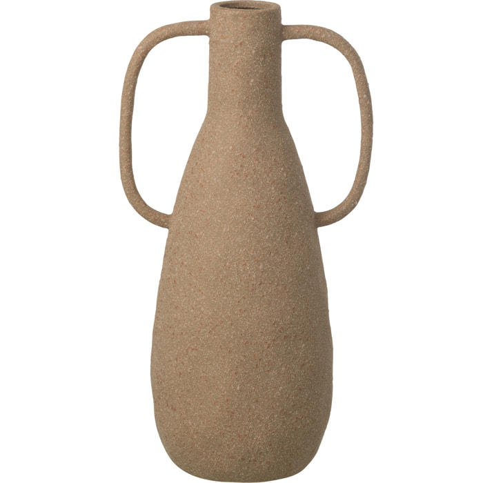 J-Line Vase Jodi - grès - taupe - large