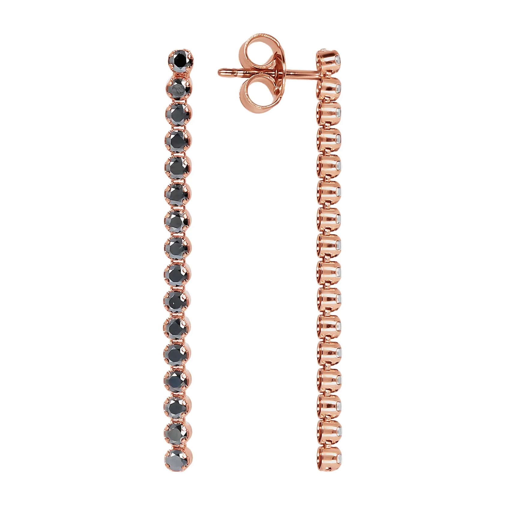 Orecchini Tennis Pendenti a Filo con Cubic Zirconia