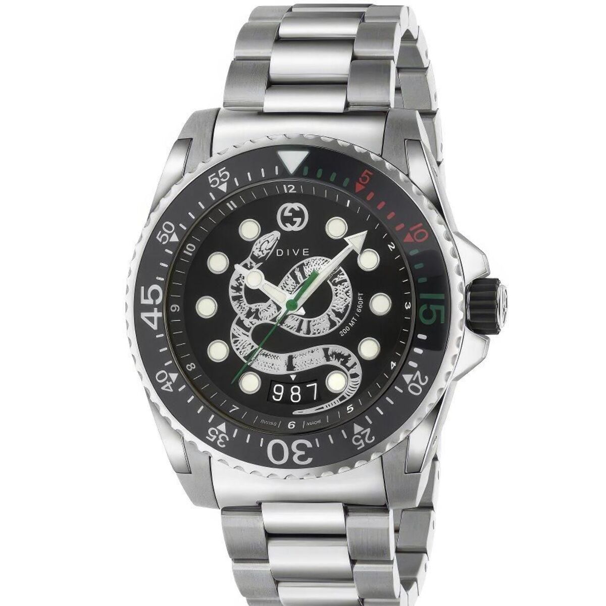 Reloj Gucci YA136218 Hombre Analogico Cuarzo con Correa de Acero inoxidable