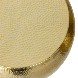 Lot de 2 tables basses Issam métal doré D70/50cm