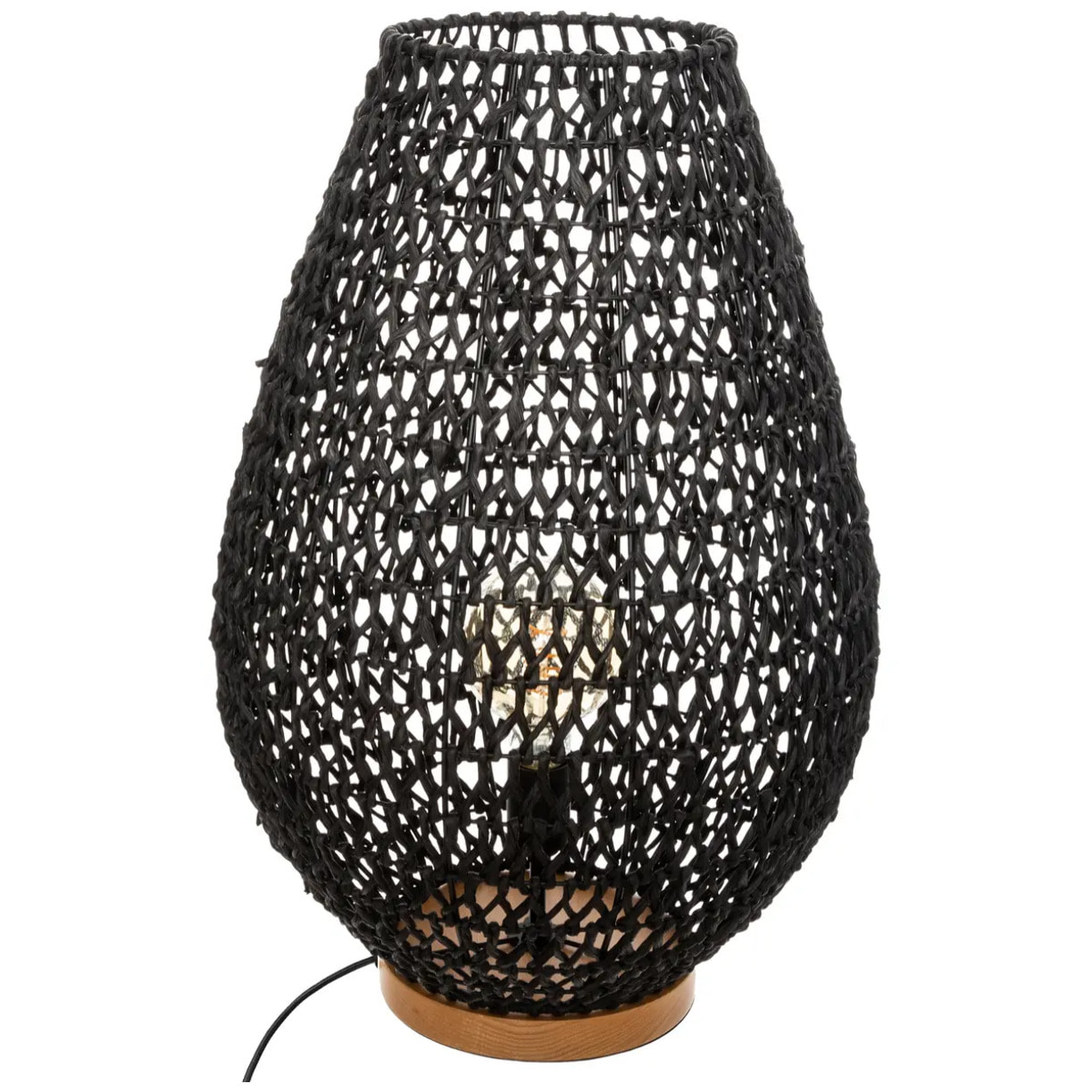 Lampe "Etel" noir H55cm