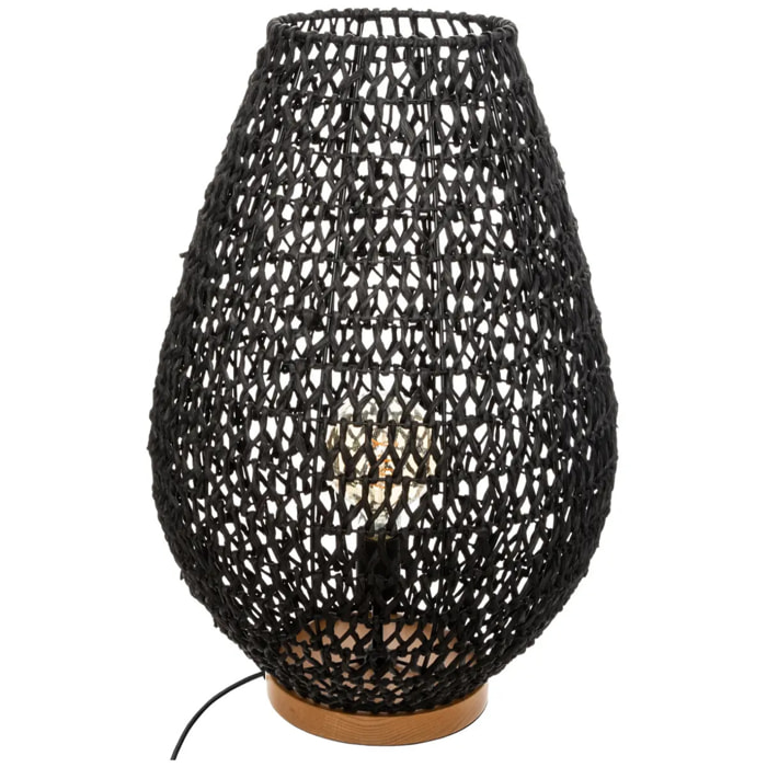 Lampe "Etel" noir H55cm