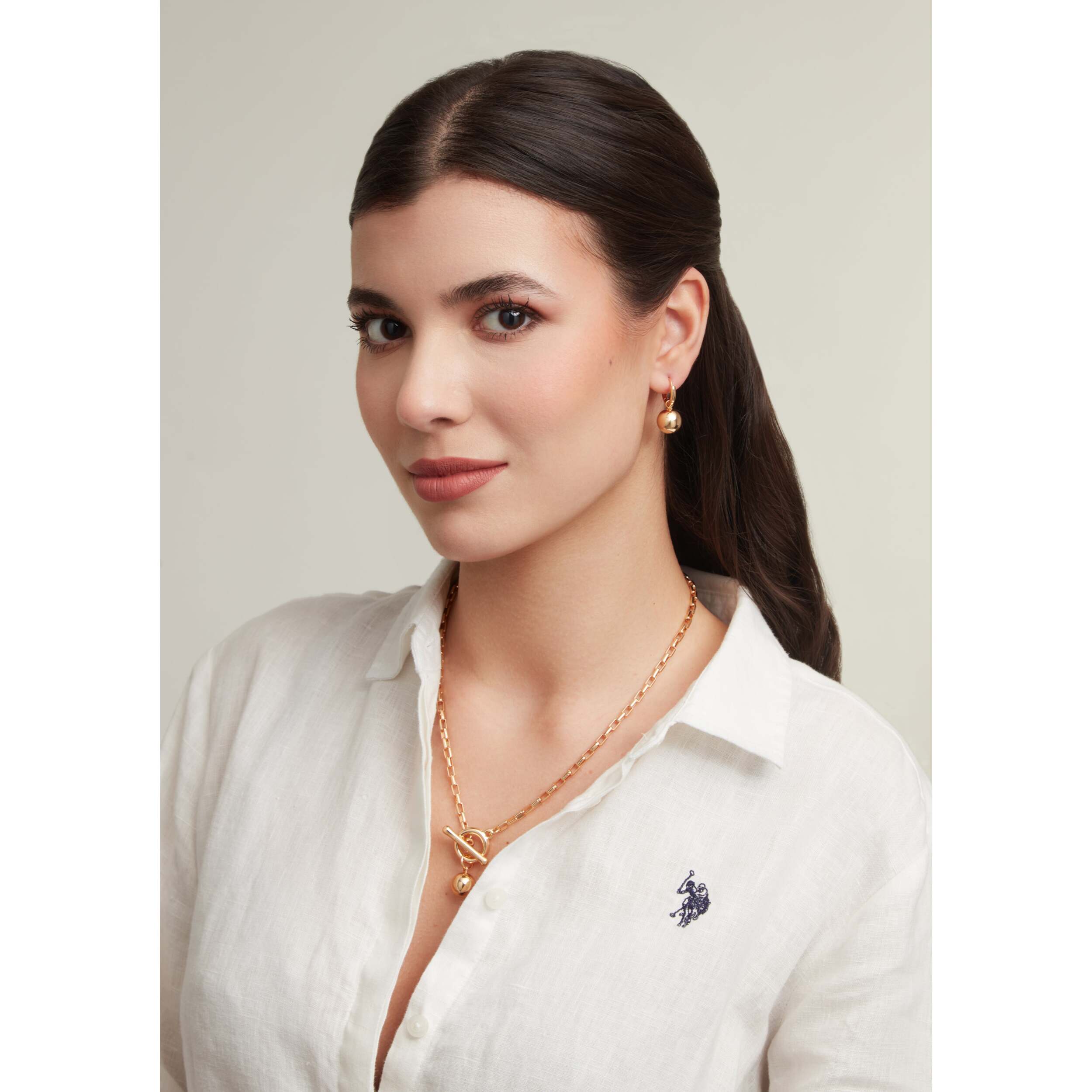 Collana U.S. Polo Assn. In metallo placcato oro