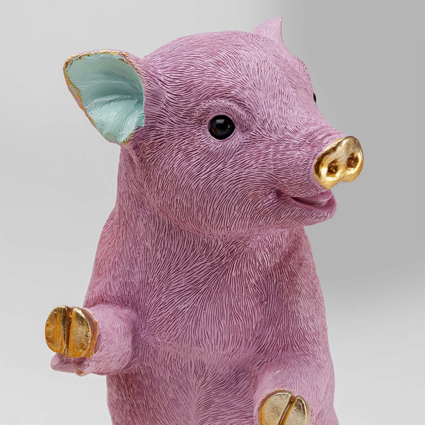Serre-livres cochons jaunes et violets set de 2 Kare Design