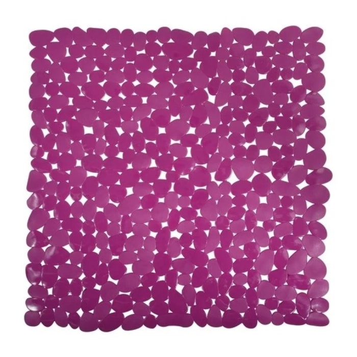 Tapis Fond de douche PVC GALETS 53x53cm Violet MSV