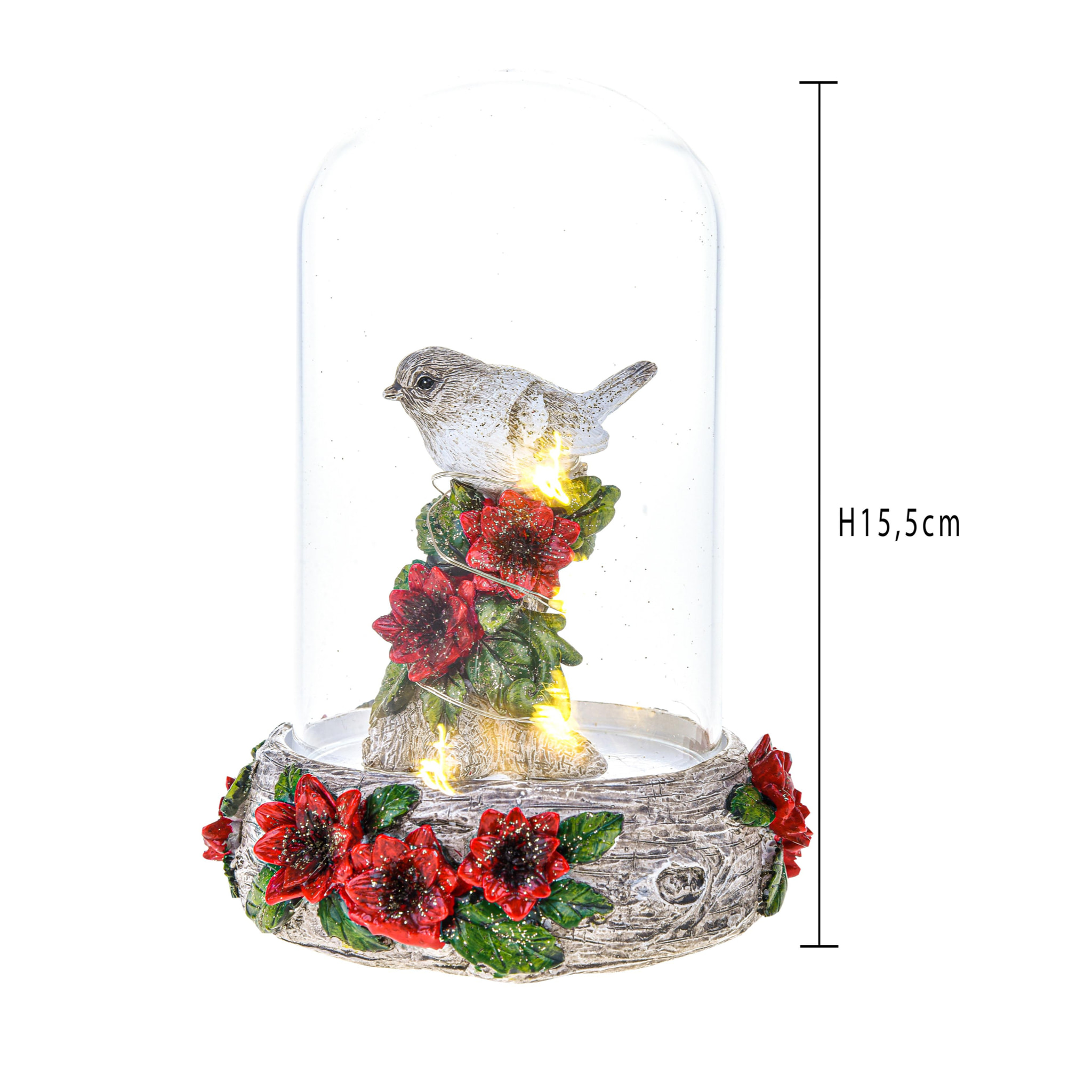 Passerotto - Pezzi 2 - 11,5xH15,5x11,5cm - Bianchi Dino SpA