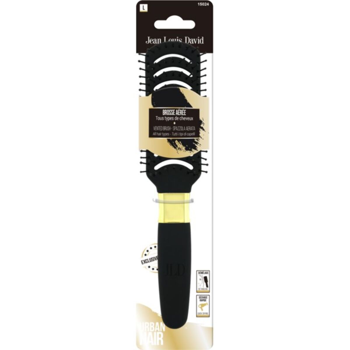 Brosse à cheveux JEAN LOUIS DAVID JLD - BROSSE PLATE AEREE NEW DESIGN