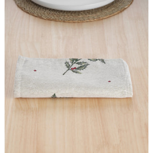 Lot de 2 Serviettes jacquard 33712B 45x45 cm