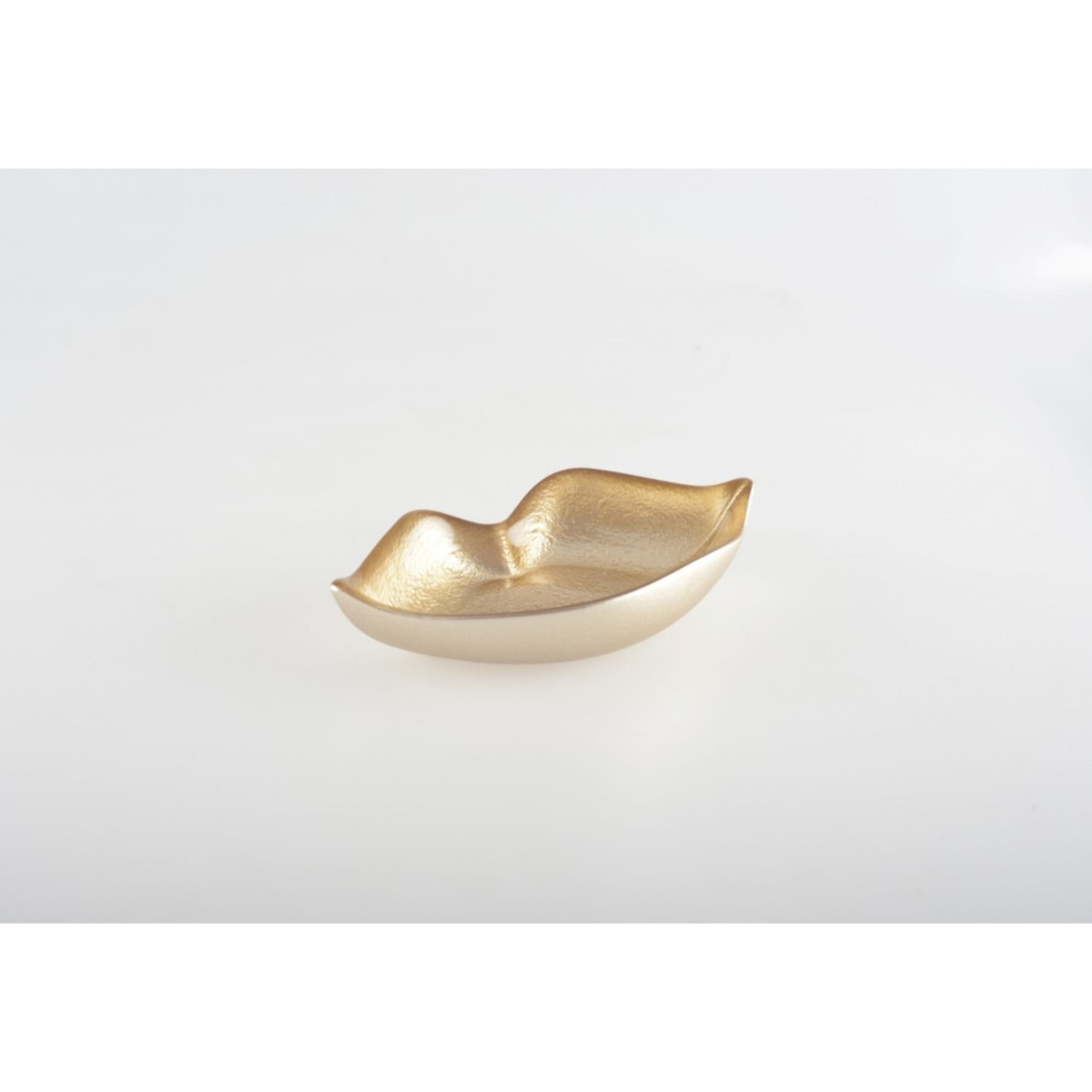 Coupelle bouche dorée brillante 17.5x4x4cm