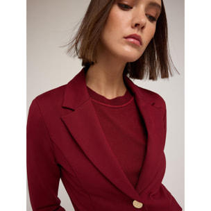 Motivi - Blazer sfoderata in punto milano - Bordeaux