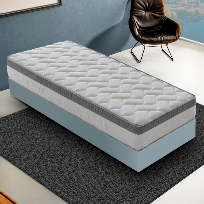 Materasso 80x200 in Memory Foam - Alto 26 cm - 9 Zone di Comfort - Sfoderabile - Memory Gel