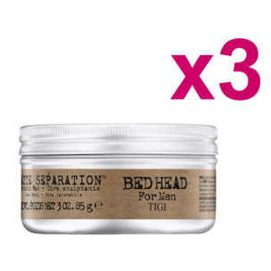 TIGI Kit Bed Head B For Men Matte Separation Wax 85gr 3 Pezzi