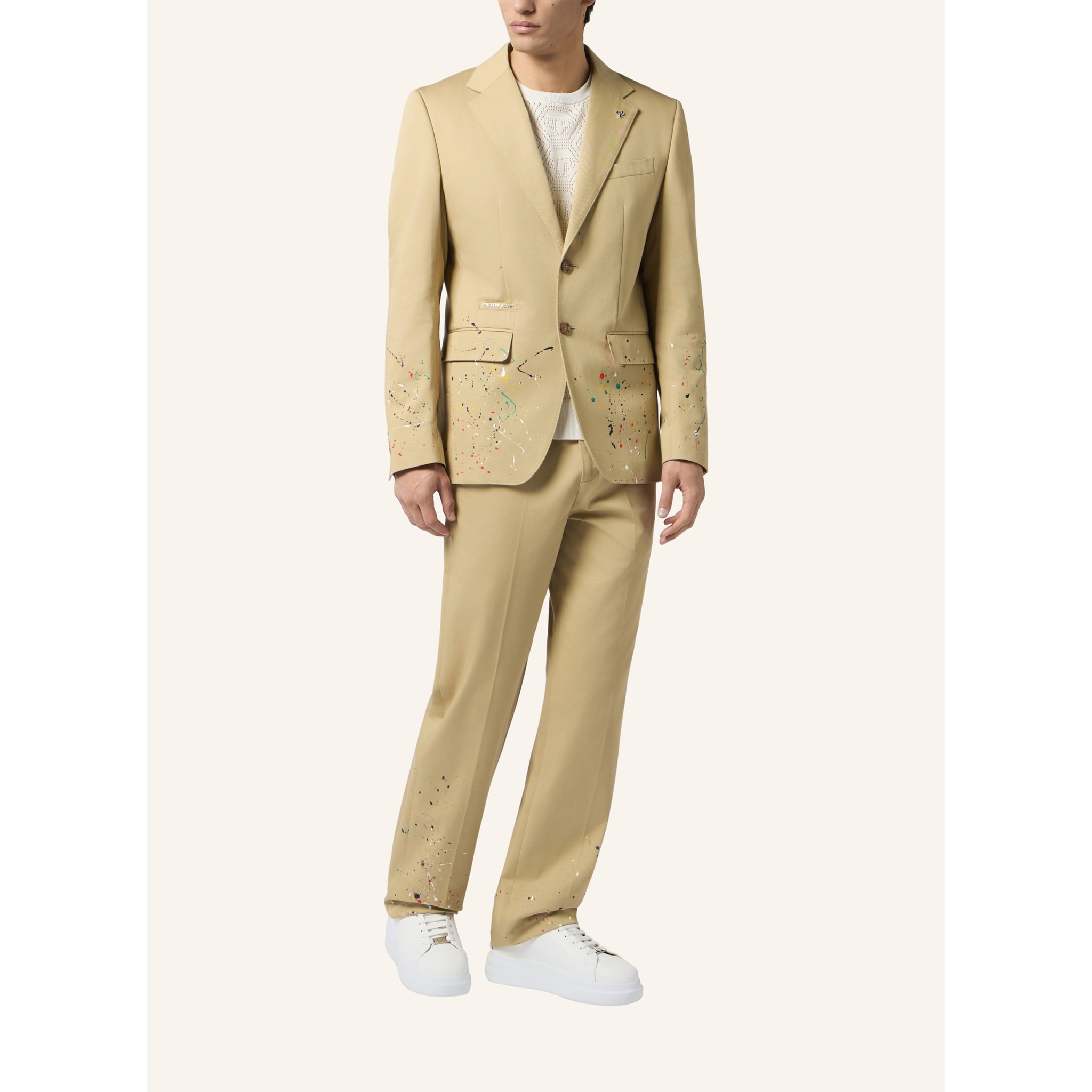 PHILIPP PLEIN Blazer Gigolo Fit Paint Splash Painted