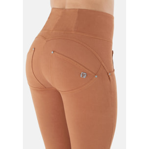 Pantaloni push up WR.UP® vita alta tessuto navetta ecologico