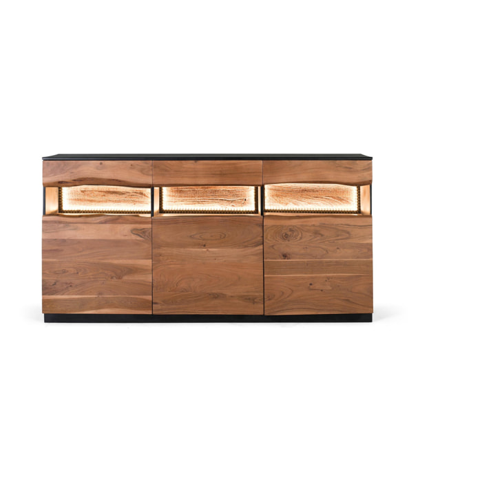 Aparador de Madera de Acacia Estilo Rústico Moderno