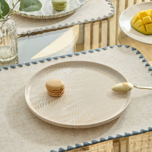 Assiette dessert Gina D22cm creme
